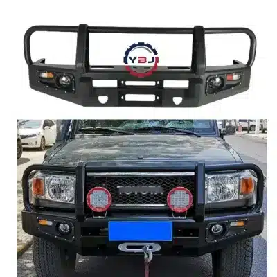 Heavy Duty Steel Front Bumper Cattle Bar with DRL for Toyota Land Cruiser 70 Series LC79 LC76 LC75 LC78 2007-2021 Heavy Duty Steel Front Bumper Cattle Bar with DRL for Toyota Land Cruiser 70 Series LC79 LC76 LC75 LC78 2007-2021