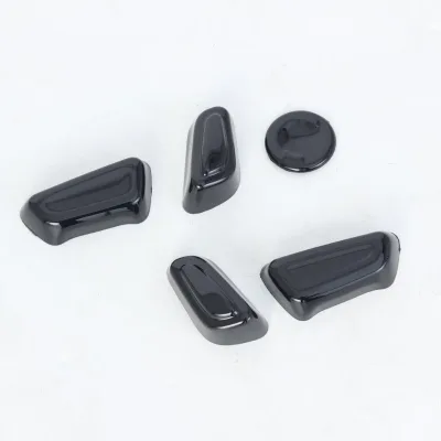 Seat Adjustment Switch Cover Trim Piano Black for 2024 Toyota Land Cruiser Prado LC250, ABS Interior Decor Seat Adjustment Switch Cover Trim Piano Black for 2024 Toyota Land Cruiser Prado LC250, ABS Interior Decor