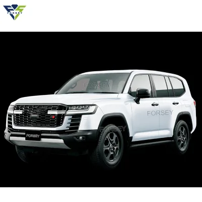 Front Bumper GR Style Grille Gloss Black for Toyota Land Cruiser LC300 2022-2024