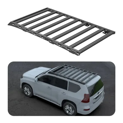 Heavy Duty Roof Rack Cargo Basket Platform Expansion Frame for 2003-2023 Lexus GX460, Black Finish Heavy Duty Roof Rack Cargo Basket Platform Expansion Frame for 2003-2023 Lexus GX460, Black Finish