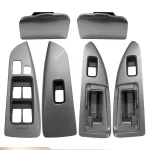 Rear Right Door Window Switch Trim Panel with Ashtray for 2003-2009 Toyota Prado LC120, ABS Interior Cover