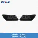 Headlight Washer Nozzle Cover Cap for Toyota Land Cruiser Prado LC150 2017-2021, OEM 85044-60160 85045-60070