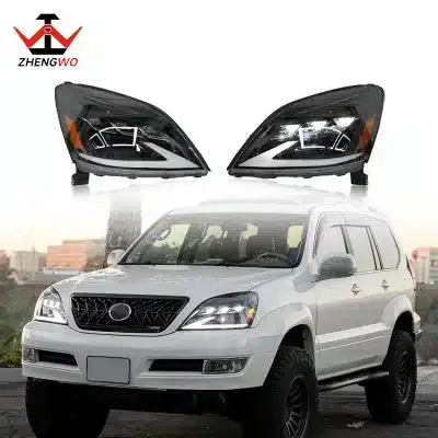 LED Projector Headlights Assembly for 2003-2009 Lexus GX470, Sequential Flowing Turn Signal Lights Replacement LED Projector Headlights Assembly for 2003-2009 Lexus GX470, Sequential Flowing Turn Signal Lights Replacement
