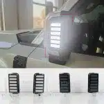 LED Side Mirror Sequential Turn Signal Lights with White Scanning Welcome Light for 2024-2025 Toyota Prado LC250, Smoked Lens