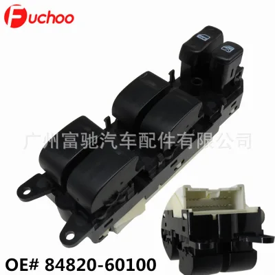 Master Electric Power Window Switch 84820-60100 for Toyota Land Cruiser UZJ100 1998-2007, Front Left Driver Side Replacement Master Electric Power Window Switch 84820-60100 for Toyota Land Cruiser UZJ100 1998-2007, Front Left Driver Side Replacement