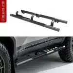 Heavy Duty Steel Side Steps Running Boards for 2024 Toyota Prado LC250, Silver Finish