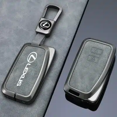Genuine Leather Texture Remote Key Fob Cover Case 4-Button Grey for Lexus ES200 RX300 ES300H NX200 LX570 Genuine Leather Texture Remote Key Fob Cover Case 4-Button Grey for Lexus ES200 RX300 ES300H NX200 LX570