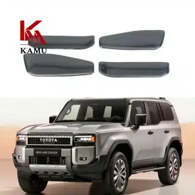Interior Door Panel Trim Protective Covers for Toyota Prado LC250 2024-2026, Matte Silver ABS Trim, 4-Piece Set Interior Door Panel Trim Protective Covers for Toyota Prado LC250 2024-2026, Matte Silver ABS Trim, 4-Piece Set