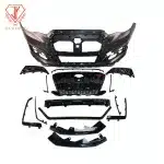 Front Bumper Modification Kit Assembly for 2022 Toyota Corolla Cross, Front Fascia Kit Black