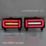 LED Rear Bumper Fog Light Assembly for 2007-2022 Toyota FJ Cruiser, Tail Brake Signal Lamp 12V 12W, Pair