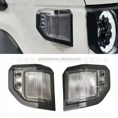 Smoked Lens Front Corner Fender Indicator Lights for 2024-2027 Toyota Land Cruiser LC70 LC76 LC79 FJ79 Smoked Lens Front Corner Fender Indicator Lights for 2024-2027 Toyota Land Cruiser LC70 LC76 LC79 FJ79