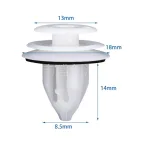 Interior Door Panel Trim Retainer Clips with Sound Insulation Washer for Toyota Lexus 90467-A0005