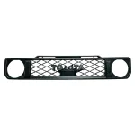 Front Bumper Grille Replacement for 2024 Toyota Land Cruiser LC76 LC78 LC79, Matte Black/Chrome Style