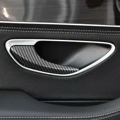 4pcs Piano Black Inner Door Handle Trim Cover Stickers for Mercedes-Benz C-Class E-Class GLC 2016-2022, ABS Interior Modification 4pcs Piano Black Inner Door Handle Trim Cover Stickers for Mercedes-Benz C-Class E-Class GLC 2016-2022, ABS Interior Modification