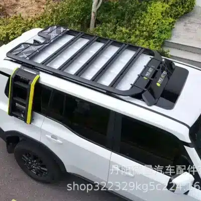 Roof Rack Side Ladder External Cargo Climbing Step for 2024 Toyota Land Cruiser Prado LC250 J250, Black Finish Roof Rack Side Ladder External Cargo Climbing Step for 2024 Toyota Land Cruiser Prado LC250 J250, Black Finish