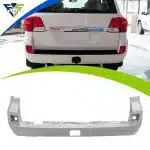 Rear Bumper Cover Replacement for Toyota Land Cruiser LC200 2008-2015, Pearl White & Black Options
