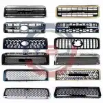 Front Radiator Grille Assembly for Toyota Land Cruiser 70 Series FJ76 FJ79 LC76 LC79 2007-2021, PP Material Black