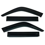 4pcs Window Deflector Rain Guard Set for 1990-1998 Toyota Land Cruiser FJ80, Smoke Black Acrylic