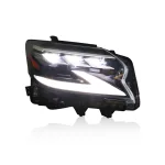 Full LED Headlight Assembly with DRL and Sequential Turn Signal for 2014-2019 Lexus GX400 GX460, Pair Set
