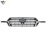 Front Bumper Electroplated Chrome Grille with Side Panels for 2016-2020 Toyota Land Cruiser LC200