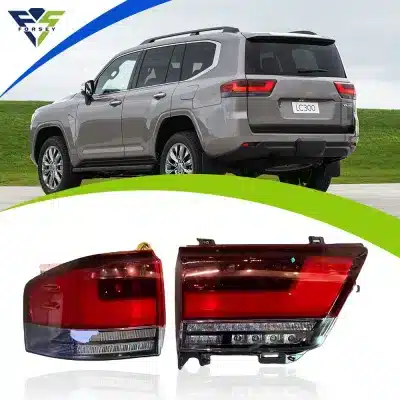 Rear Bumper Tail Light Assembly for Toyota Land Cruiser LC300 2021-2024, Red Lens Brake Reflectors Rear Bumper Tail Light Assembly for Toyota Land Cruiser LC300 2021-2024, Red Lens Brake Reflectors