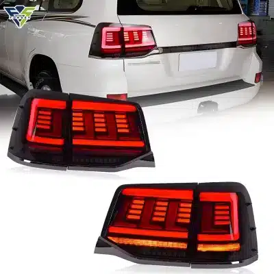 Rear Bumper Tail Light Red Reflector Lamp for 2016-2020 Toyota Land Cruiser LC200, Rear Left and Right Side Rear Bumper Tail Light Red Reflector Lamp for 2016-2020 Toyota Land Cruiser LC200, Rear Left and Right Side