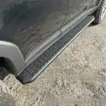 Heavy-Duty Steel Side Steps Running Boards for 2024+ Toyota Land Cruiser Prado LC250, Black Finish (Pair)