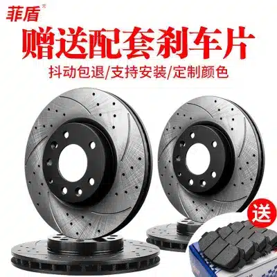 Rear Brake Disc Rotors Pair for Toyota Sequoia 5700, Tundra, Land Cruiser, Greyhound Cast Iron
