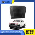 Replacement Engine Hood Panel for 2007-2023 Toyota Land Cruiser LC70 LC76 LC79, Black Finish