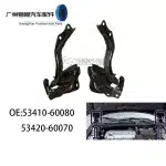 Front Hood Hinge Left and Right Set for Toyota Land Cruiser Prado LC150, Replaces 53410-60080 53420-60070