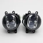 Front Fog Light Assembly Pair with 55W Halogen Bulbs for 2016-2021 Toyota Land Cruiser LC200