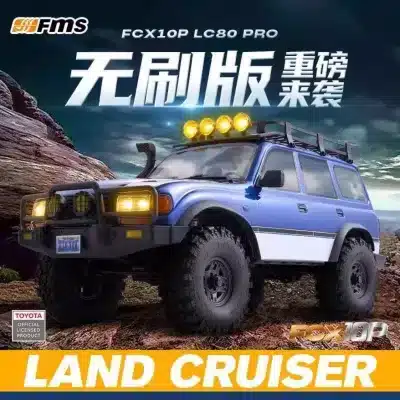 FMS FCX10 Pro Toyota Land Cruiser LC80 1/10 RC Crawler, High/Low Speed 4WD Off-Road Adventure Truck RTR FMS FCX10 Pro Toyota Land Cruiser LC80 1/10 RC Crawler, High/Low Speed 4WD Off-Road Adventure Truck RTR