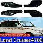 4Pcs Roof Rack Rail End Cap Cover Shell Replacement for Toyota Land Cruiser LC100 FJ100 1998-2007, Black Finish, ABS Material