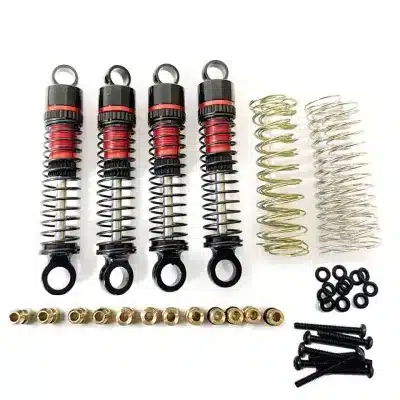 4PCS 47mm Oil Pressure Metal Shock Absorbers Front & Rear for FMS 1/18 FCX18 Toyota LC80 and FCX24 Crawler 4PCS 47mm Oil Pressure Metal Shock Absorbers Front & Rear for FMS 1/18 FCX18 Toyota LC80 and FCX24 Crawler