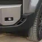 Gloss Black Front Lower Fog Light Cover Trim for 2024 Toyota Prado LC250 Land Cruiser, ABS 2-Piece Set