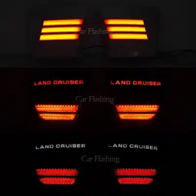 Rear Bumper LED Tail Light for 2024-2025 Toyota Prado LC250, Sequential Turn Signal Fog Lamp Rear Bumper LED Tail Light for 2024-2025 Toyota Prado LC250, Sequential Turn Signal Fog Lamp