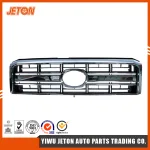 Front Radiator Grille Chrome Mesh Replacement for 2007-2012 Toyota Land Cruiser FJ70 FJ79, OE# 53101-60460