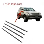 4PCS Window Weatherstrip Door Glass Outer Seal Trim for Toyota Land Cruiser LC100 1998-2007