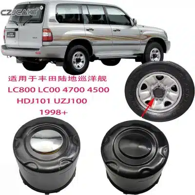 Wheel Center Hub Cap 180MM with Black Logo for Toyota Land Cruiser LC80 LC100 4500 4700 HDJ101 UZJ100, OEM 42603-60261 Wheel Center Hub Cap 180MM with Black Logo for Toyota Land Cruiser LC80 LC100 4500 4700 HDJ101 UZJ100, OEM 42603-60261