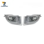 Front Fog Light Lamps Pair Replacement for 2003-2009 Toyota Land Cruiser Prado FJ120, OEM 81221-60070 81211-60150