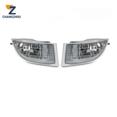 Front Fog Light Lamps Pair Replacement for 2003-2009 Toyota Land Cruiser Prado FJ120, OEM 81221-60070 81211-60150
