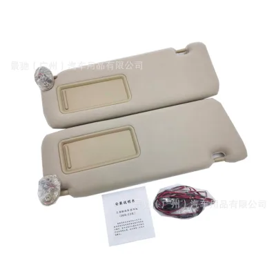 Interior Sun Visor with Illuminated Vanity Mirror for 2008-2020 Toyota Land Cruiser LC200, Driver & Passenger Side Pair, Grey Interior Sun Visor with Illuminated Vanity Mirror for 2008-2020 Toyota Land Cruiser LC200, Driver & Passenger Side Pair, Grey