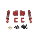 Metal Rear Axle Fixed Parts & Rear Shock Absorber Mount Upgrades for MN Model 1/12 MN82 LC79 RC Crawler, Silver