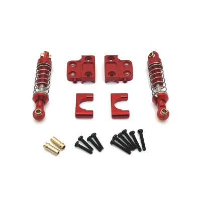 Metal Rear Axle Fixed Parts & Rear Shock Absorber Mount Upgrades for MN Model 1/12 MN82 LC79 RC Crawler, Silver Metal Rear Axle Fixed Parts & Rear Shock Absorber Mount Upgrades for MN Model 1/12 MN82 LC79 RC Crawler, Silver