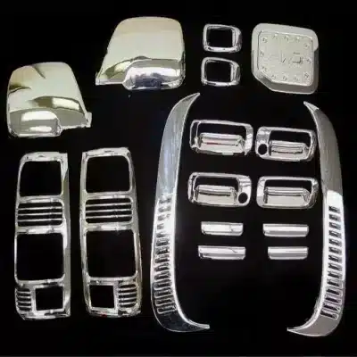 Chrome Exterior Side Air Outlet Vent Trim Cover for Toyota Land Cruiser 4500 LC80, Side Fender Decoration Pair Chrome Exterior Side Air Outlet Vent Trim Cover for Toyota Land Cruiser 4500 LC80, Side Fender Decoration Pair