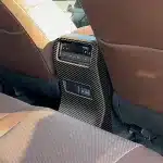 Rear Anti-Kick Interior Protector Cover Matte Wood Grain for 2024 Toyota Prado LC250 Right-Hand Drive RHD, ABS Trim