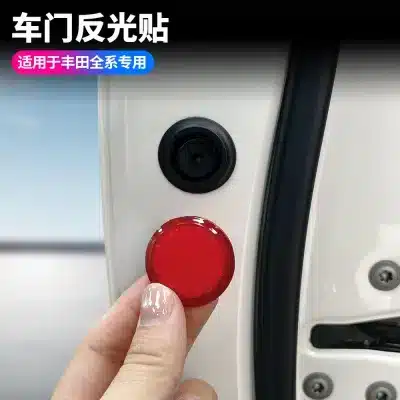 Car Door Warning Reflective 3D Stickers for Toyota Alphard Vellfire 30 40 Series, ABS Door Safety Reflectors Car Door Warning Reflective 3D Stickers for Toyota Alphard Vellfire 30 40 Series, ABS Door Safety Reflectors