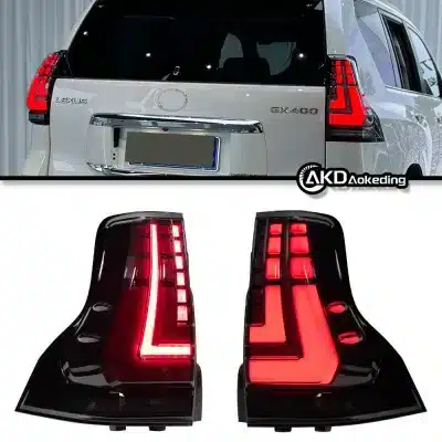 LED Tail Light Assembly for 2010-2021 Lexus GX460 GX400 Rear Brake Lamp Smoke Red Finish