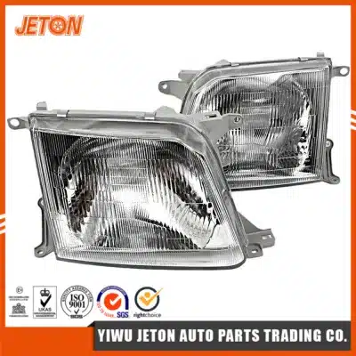 Right Side Headlight Assembly for 1996-2002 Toyota Land Cruiser Prado FJ90, Glass Lens, OE Replacement Right Side Headlight Assembly for 1996-2002 Toyota Land Cruiser Prado FJ90, Glass Lens, OE Replacement