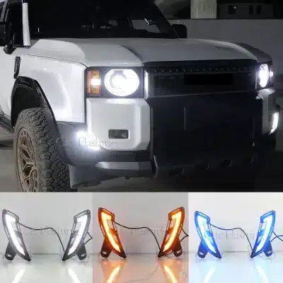 LED Daytime Running Lights for 2024-2025 Toyota Prado LC250, Sequential Turn Signal & Ice Blue DRL Assembly, IP67 Waterproof LED Daytime Running Lights for 2024-2025 Toyota Prado LC250, Sequential Turn Signal & Ice Blue DRL Assembly, IP67 Waterproof